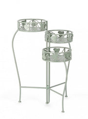 Set 2 Porta Fiori Metallo Verde Stile Rustico da Interno - GIANNA