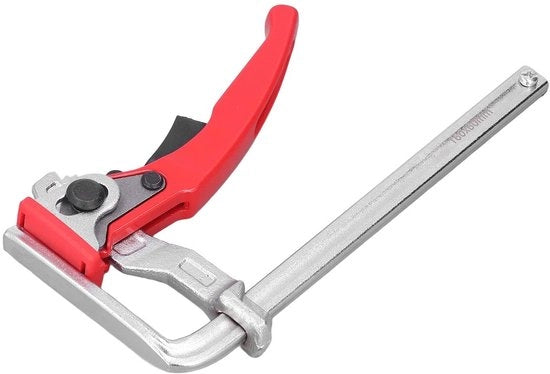 Chiusura a Tavola Resistente al Calore - Chiusura Adattabile - Manubrio in Alluminio - Utensile Manuale - Apertura 16 cm - Acciaio di Alta Qualità