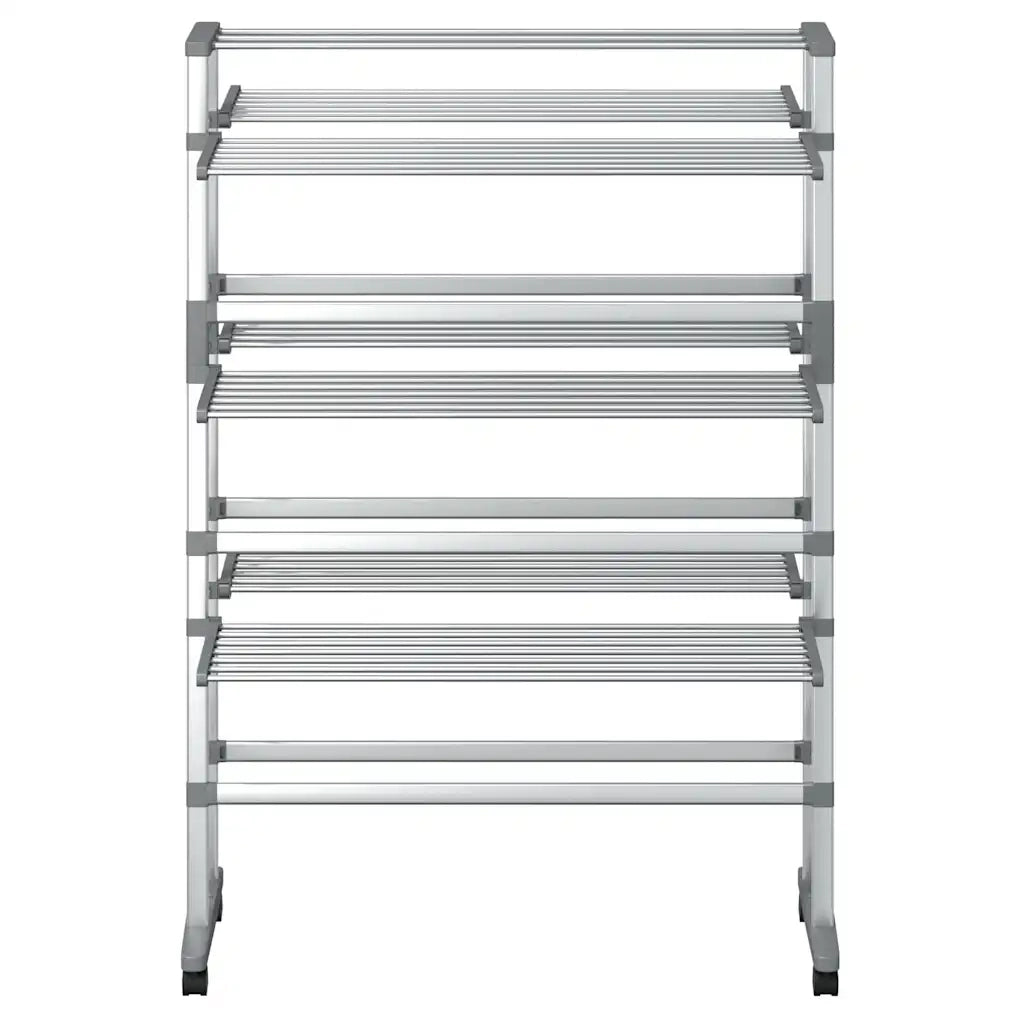 Stendibiancheria con Ruote 89x64x129 cm in Alluminio 154603