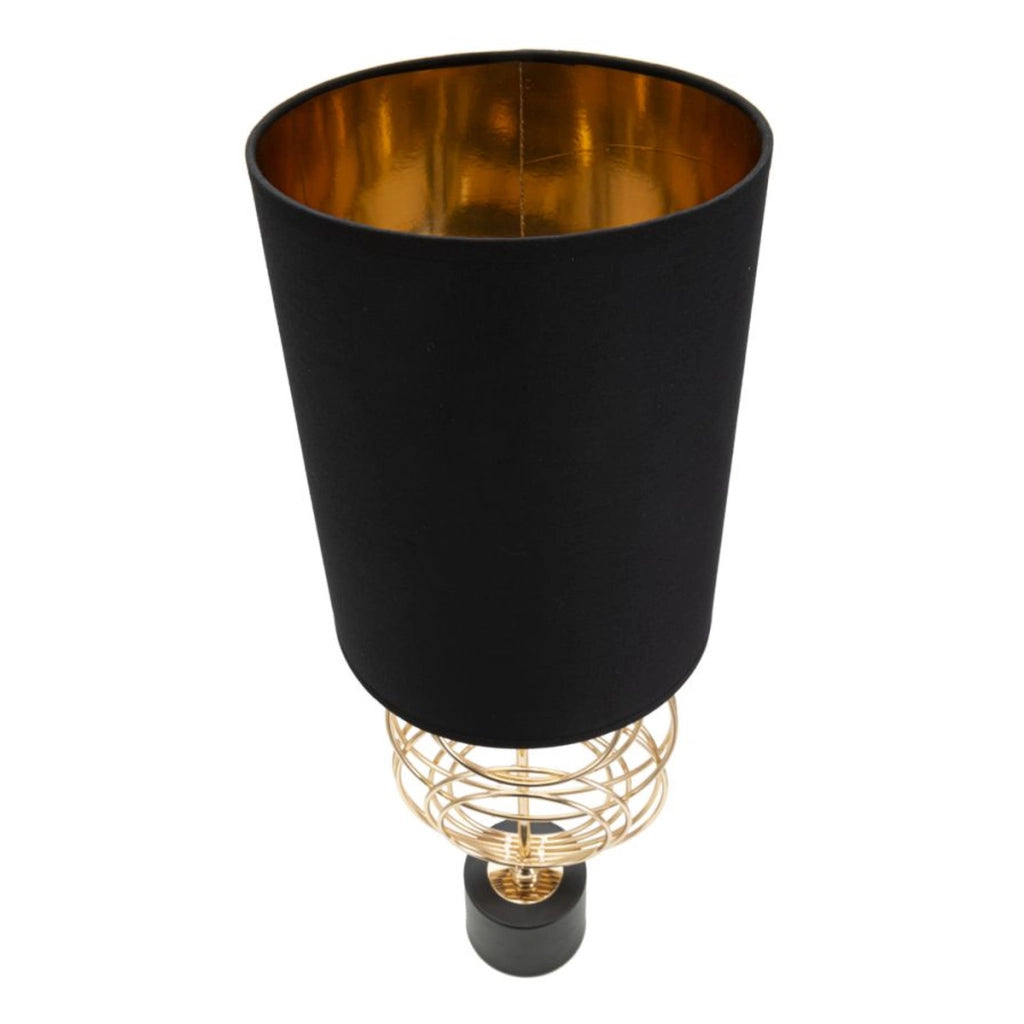 Lampada da Tavolo VKH134, Nero, Metallo, 22,5x22,5x65 cm