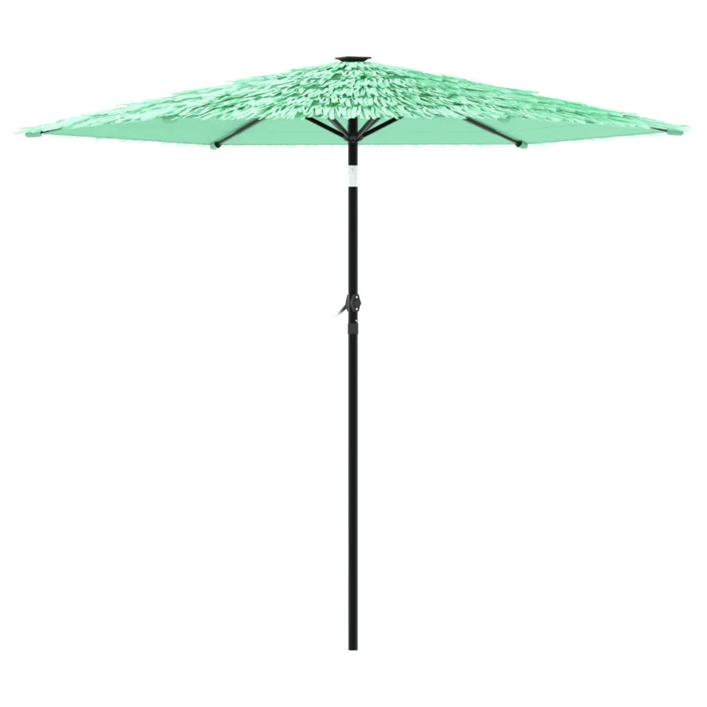 Ombrellone Giardino-Ombrello da Balcone con Palo in Acciaio Verde 223x223x213 cm