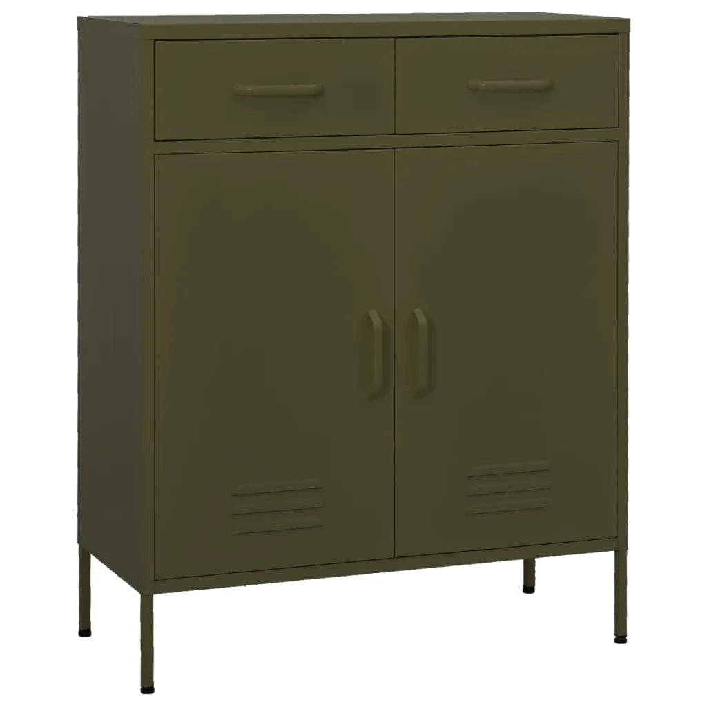 Armadietto Verde Oliva 80x35x101,5 cm in Acciaio cod mxl 53309