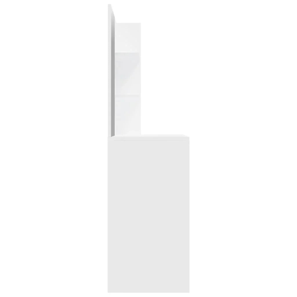 Toeletta di design con specchio 74,5 x 40 x 141 cm bianco 02_0006281
