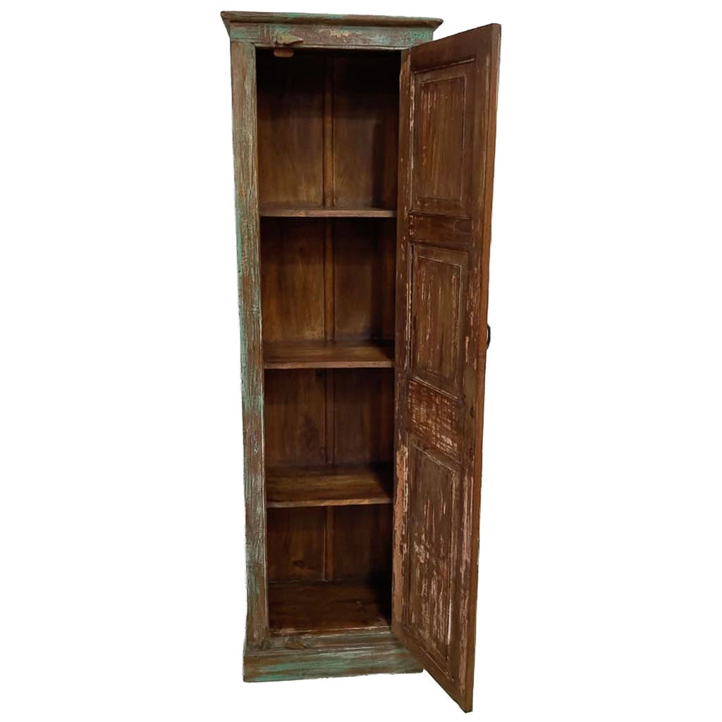 Credenziale in legno artigianale 56x36x194h cm
