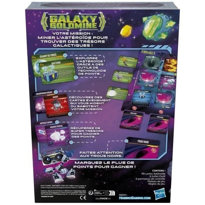 Galaxy Goldmine, gioco di carte strategico per famiglie per bambini, adolescenti e adulti, divertenti giochi di carte per famiglie