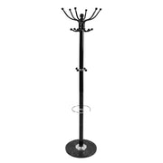 APPENDIABITI CON GANCI IN FERRO H176 CM IN COLORE NERO