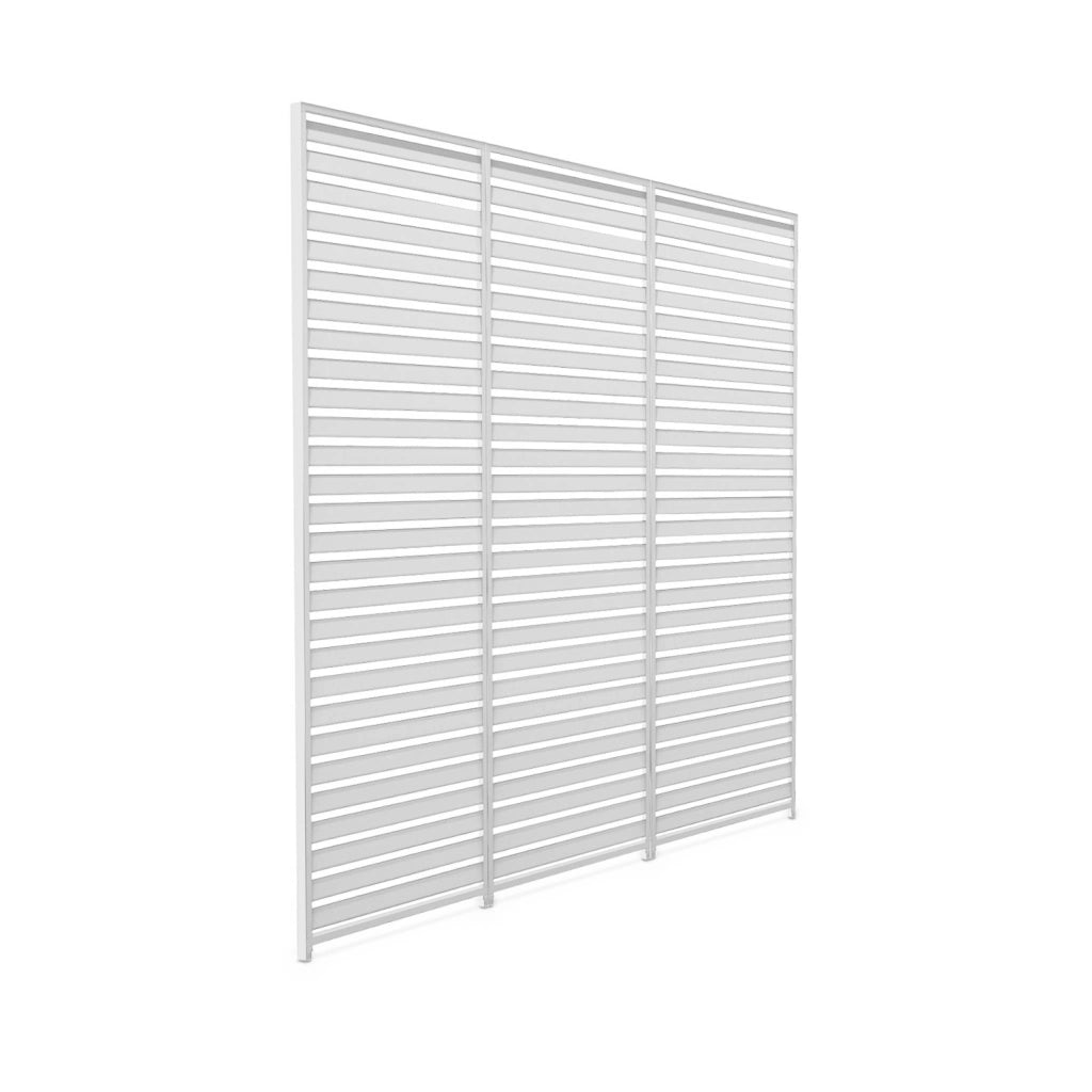 Persiana in alluminio da 1.3m per pergola a lamelle triomphe, bianco