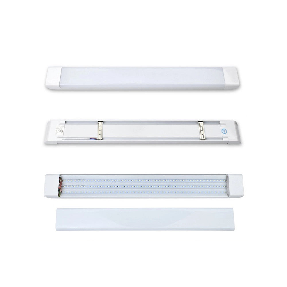 Trade Shop - Plafoniera Led Slim 54w 120cm Sottopensile Ripiani Luce Calda Fredda Naturale -