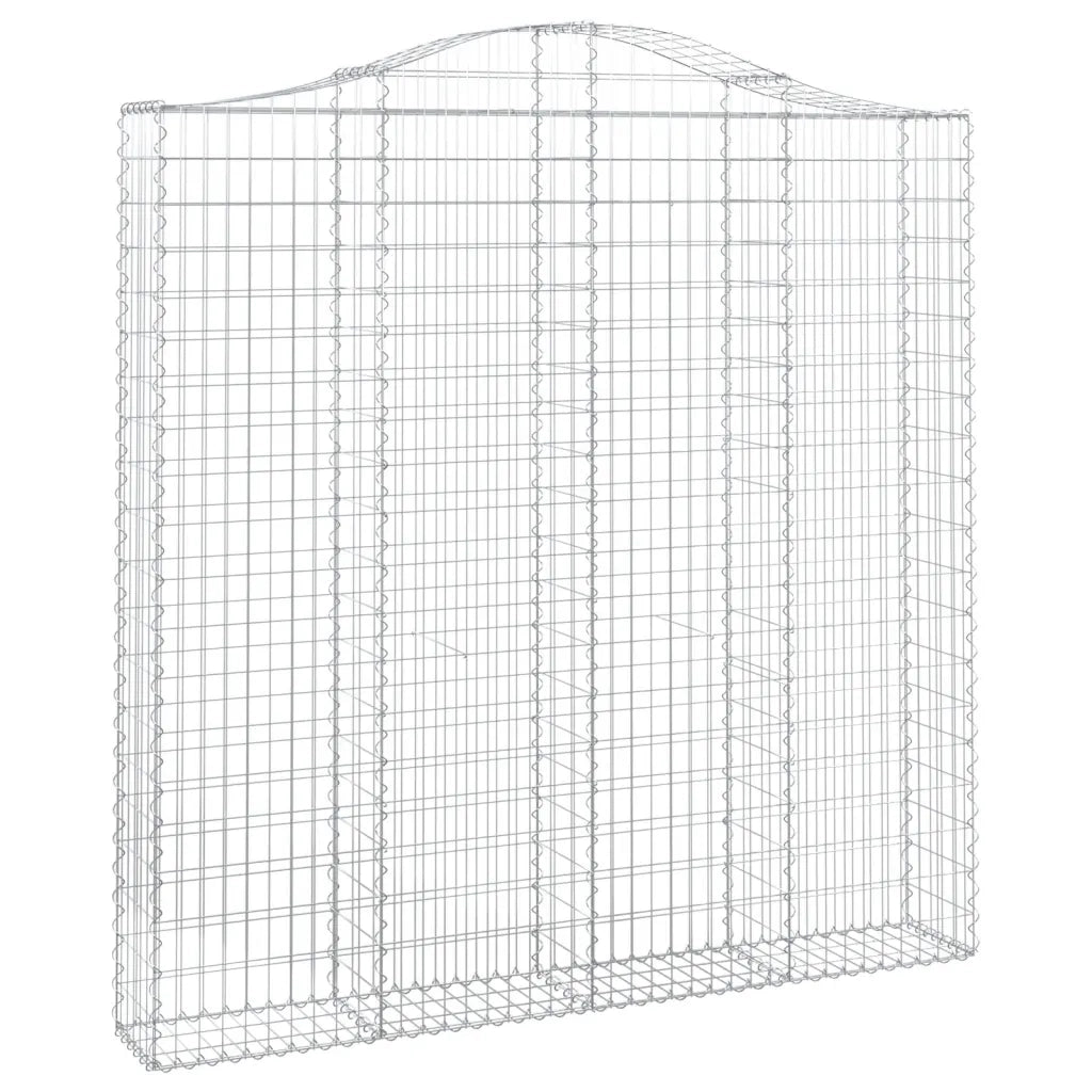 Cesti Gabbioni ad Arco 4 pz 200x30x200/220 cm Ferro Zincatocod mxl 75984