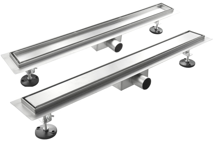 Canalina Di Scarico Per Piatto Doccia A Pavimento Acciaio Inox Modello Linea 60