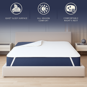 The White Stone Coprimaterasso Impermeabile Matrimoniale 160x200 con Elastici | Proteggi Materasso Traspirante e Antibatterico | Tessuto Stress Free, Silenzioso, Traspirante e Anallergico