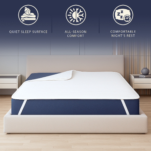 The White Stone Coprimaterasso Impermeabile Matrimoniale 160x200 con Elastici | Proteggi Materasso Traspirante e Antibatterico | Tessuto Stress Free, Silenzioso, Traspirante e Anallergico