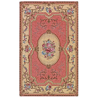 Tappeto AUBUSSON ROSA in ciniglia multiuso lavabile antiscivolo cm.140x200