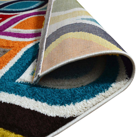 Tappeto moderno BOUTIQUE 2433 disegno optical multicolore cm.160x230