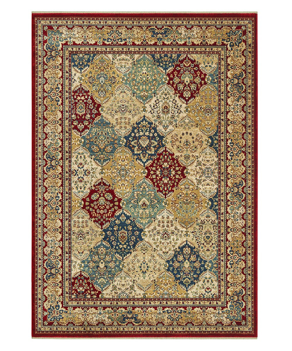Tappeto KAZAKH 2192 multicolore cm.70x240 stile orientale persiano alta qualità con effetto lucente
