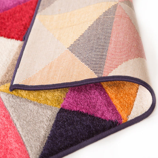 Tappeto moderno BOUTIQUE 953 con triangoli multicolore cm.160x230