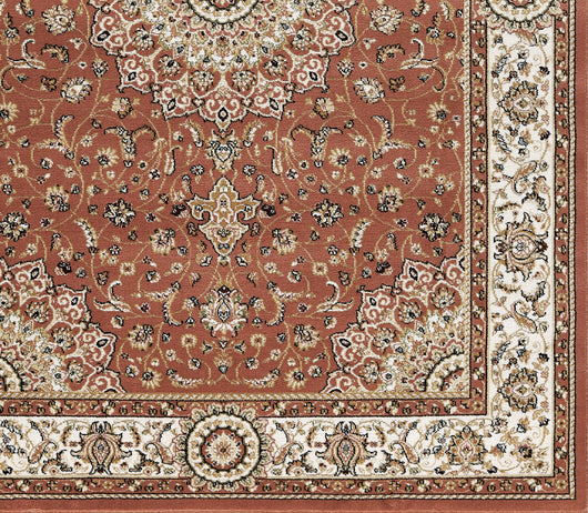 Tappeto BABIL disegno classico orientale colore rosa e crema cm.80x300