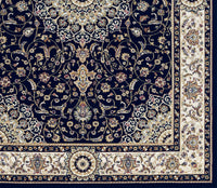 Tappeto BABIL disegno classico orientale colore blu e crema cm.80x240