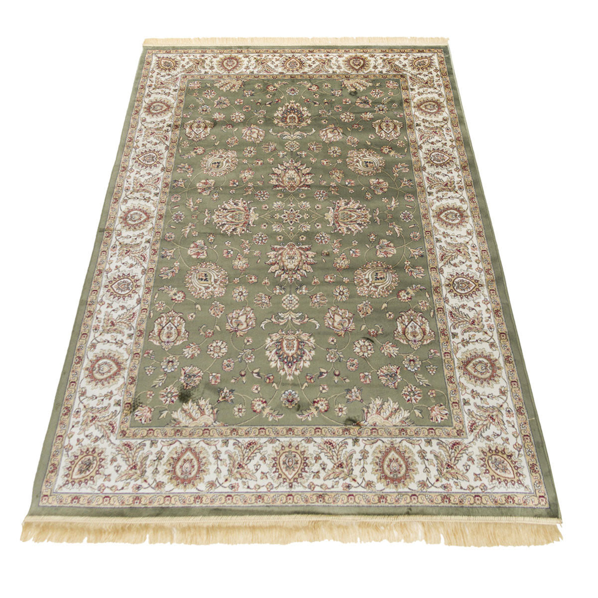 Tappeto RUBINE 492 Ziegler VERDE design tradizionale classico stile persiano orientale cm.67x240. Tappeto salotto, soggiorno, camera da letto, ingresso, corridoio.