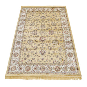 Tappeto RUBINE 492 Ziegler ORO design tradizionale classico stile persiano orientale cm.160x230. Tappeto salotto, soggiorno, camera da letto, ingresso, corridoio.