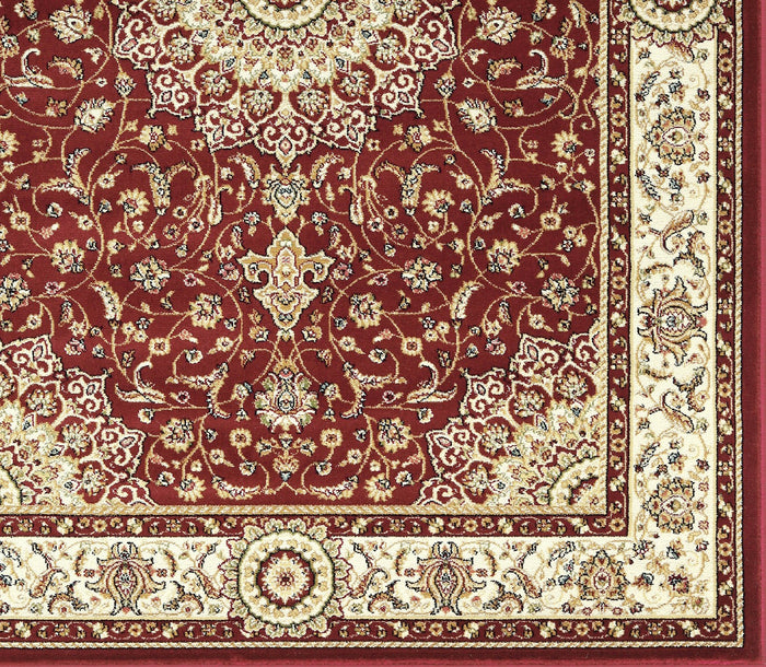 Tappeto BABIL disegno classico orientale colore rosso e crema cm.160x230