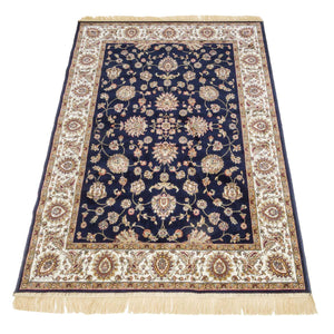 Tappeto RUBINE 492 Ziegler BLU design tradizionale classico stile persiano orientale cm.140x190. Tappeto salotto, soggiorno, camera da letto, ingresso, corridoio.