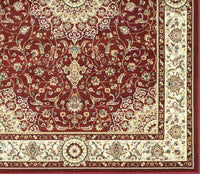 Tappeto BABIL disegno classico orientale colore rosso e crema cm.80x300