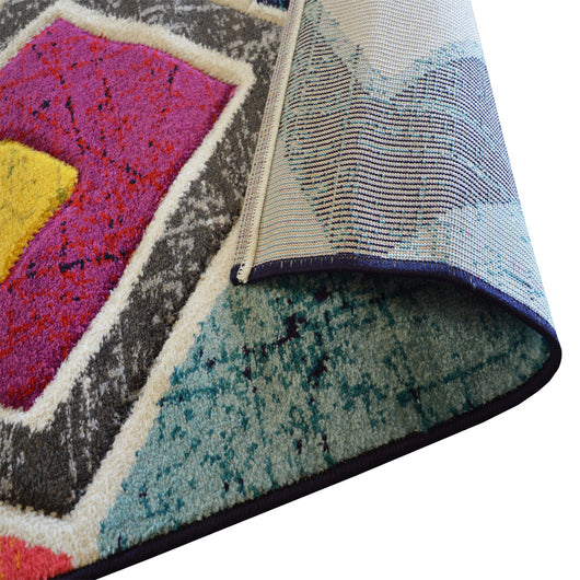 Tappeto moderno BOUTIQUE 2363 arte contemporanea multicolore cm.80x150