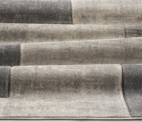 Tappeto FUNNY B3331 grigio moderno disegno intarsiato a quadri cm.120x170