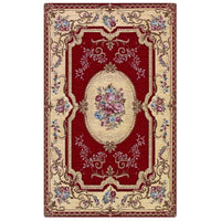 Tappeto AUBUSSON ROSSO in ciniglia multiuso lavabile antiscivolo cm.65x300 passatoia