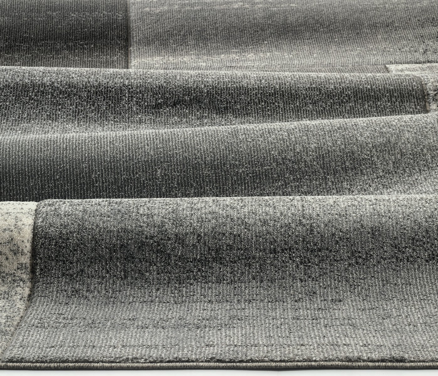 Tappeto FUNNY 57431 grigio moderno pelo morbido scolpito effetto 3D cm.200x290