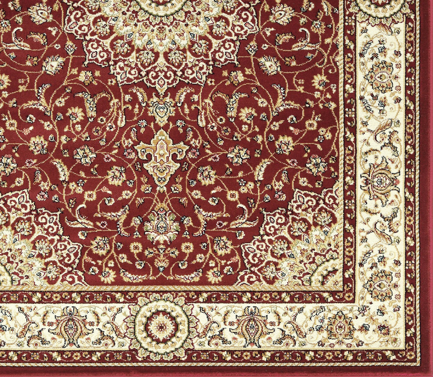 Tappeto BABIL disegno classico orientale colore rosso e crema cm.200x290