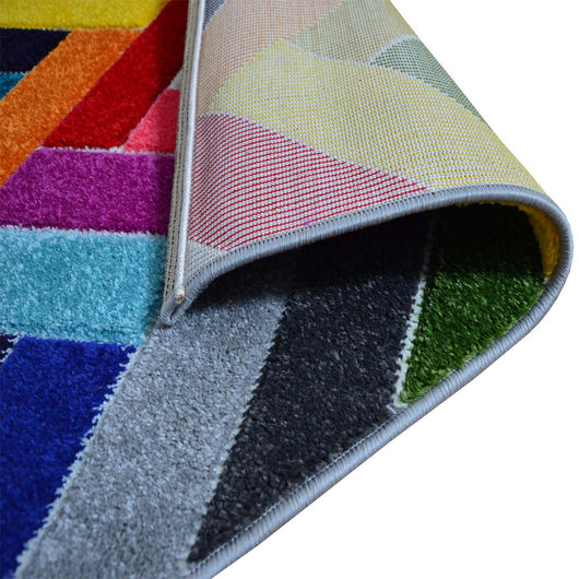 Tappeto moderno BOUTIQUE 2340 geometrico zig zag multicolore cm.200x290