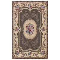Tappeto AUBUSSON FANGO in ciniglia multiuso lavabile antiscivolo cm.65x300 passatoia