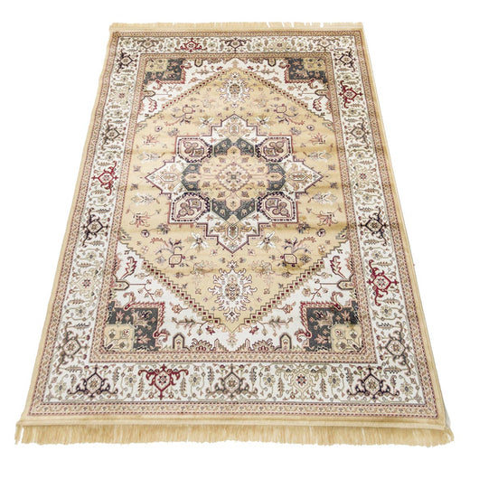 Tappeto RUBINE 304 Heriz ORO cm.250x480 disegno classico persiano stile orientale tradizionale. Tappeto salotto, soggiorno, camera da letto, ingresso, corridoio.