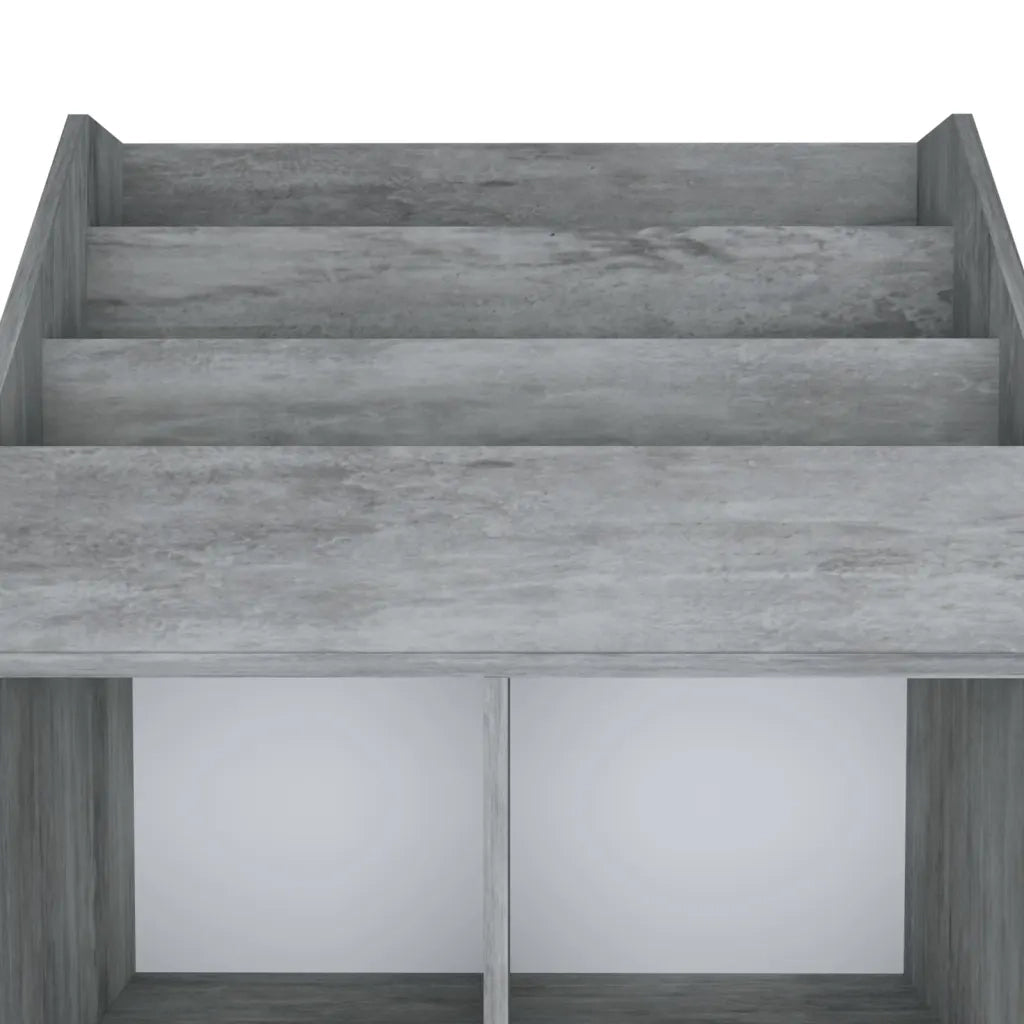 Portariviste Bambini Grigio Cemento 71x30x114 cm Multistrato CFW1308156