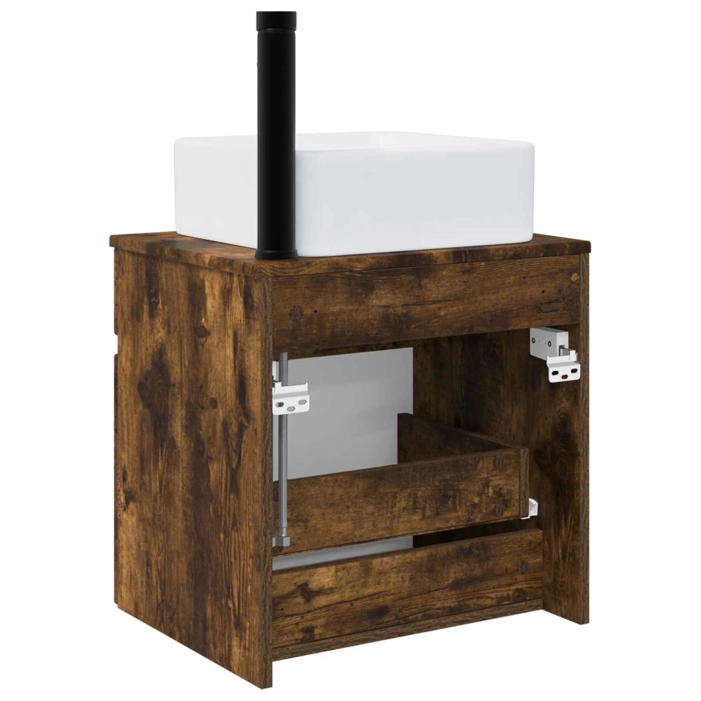 Mobile lavabo da parete Rovere Fumo 49 x 41 x 63 cm 890567