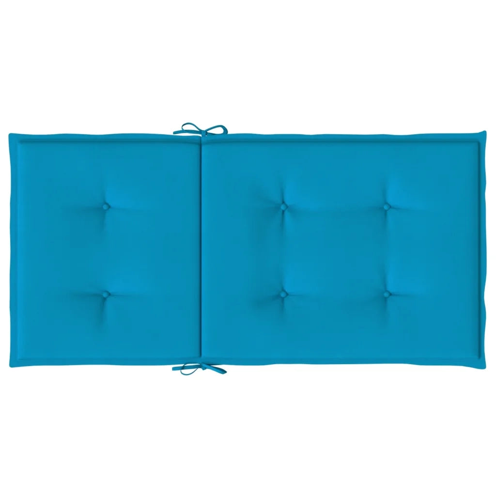 Cuscini per Sedie da Giardino 2 pz Blu 100x50x3 cm