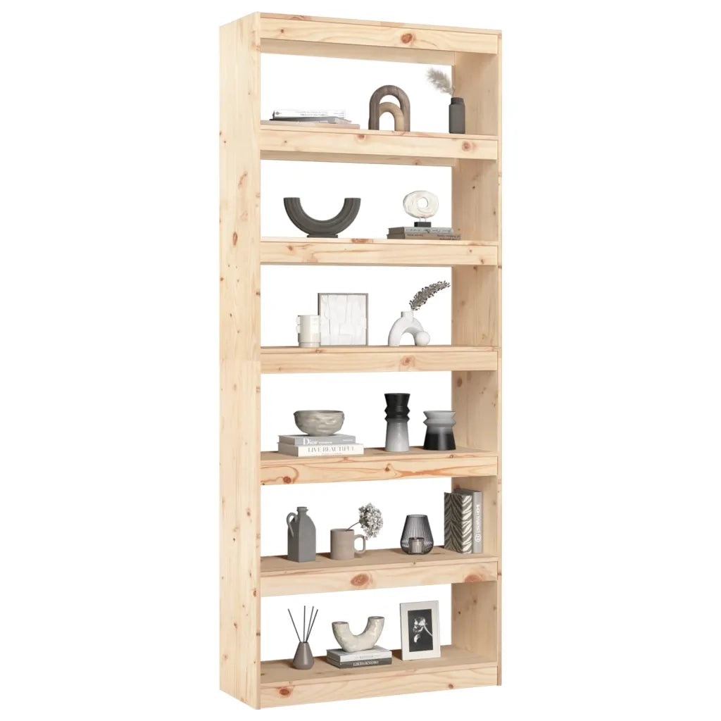 Libreria/Divisorio 80x30x199,5 cm in Legno Massello di Pino 808203