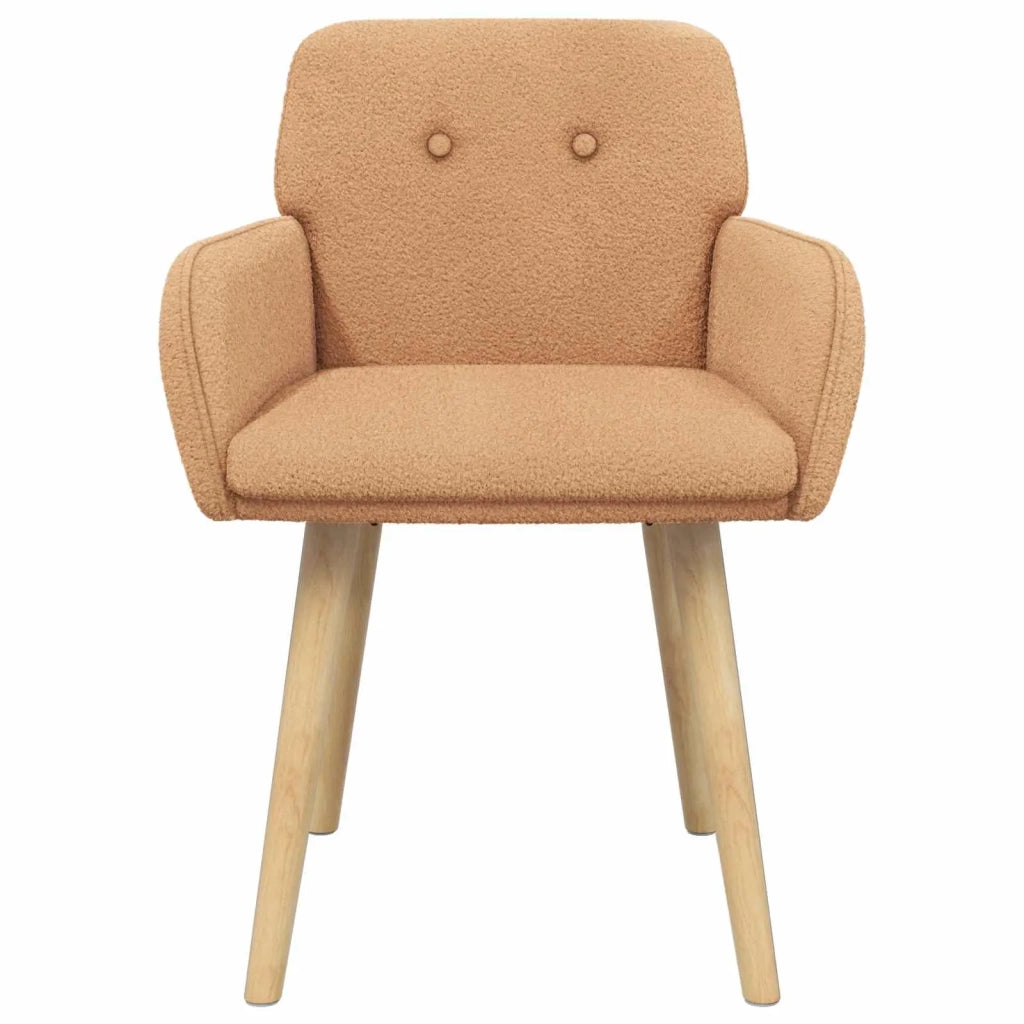 Sedie da pranzo 4 pcs Bouclé Beige 59 x 56 x 86 cm 3428276