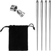 Set di 4 Spillini di Inserzione a Cono per Orecchio/Naso/Labbro/Abdomine Lingua Perforazione Strumento per Cambio