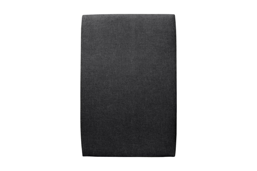 Letto 90x190 cm con testata imbottita - Tessuto Tela opaca