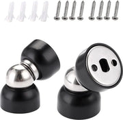 Mini sostegni magnetici in acciaio inossidabile - set da 2 - fissaggio alla parete - nero