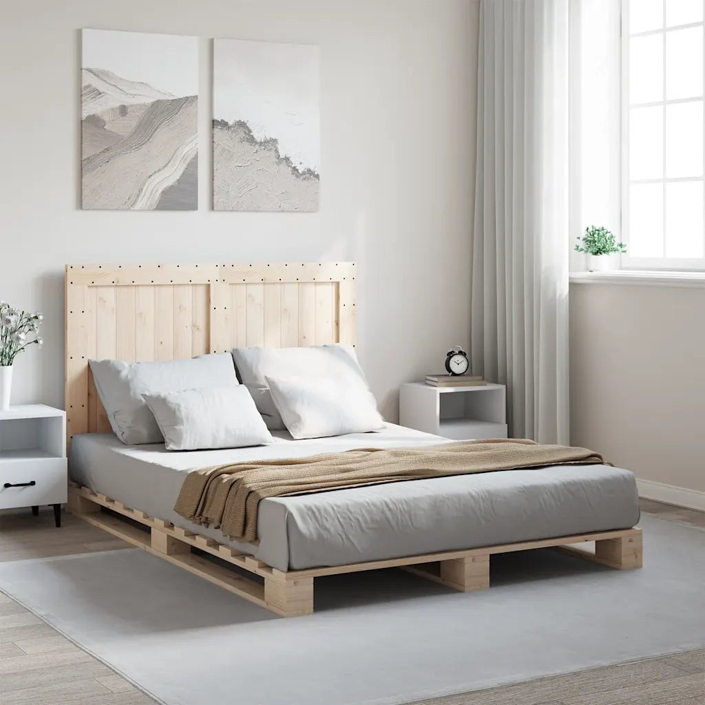 Giroletto con Testiera 140x200 cm in Legno Massello di Pino 3281534