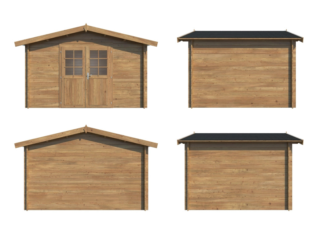 Casetta in legno impregnato Valentine B 358x296 cm