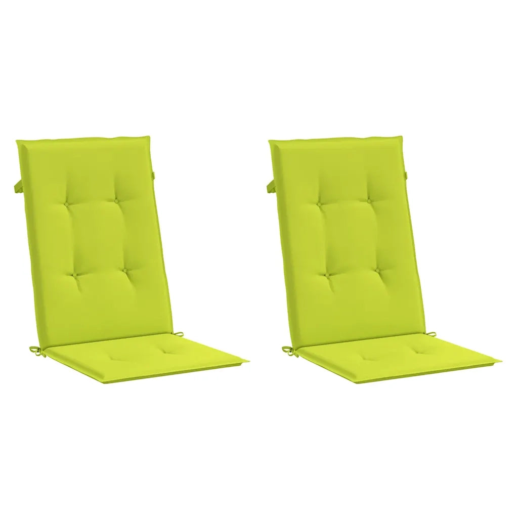 Cuscini per Sedie 2 pz Verdi 120x50x3 cm in Tessutocod mxl 119336
