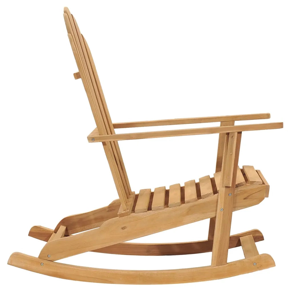 Sedia da Giardino a Dondolo Adirondack Legno Massello di Teak 316167
