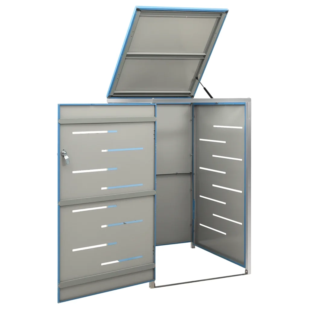 Copribidone per Spazzatura Singolo 69x77,5x112,5cm Acciaio Inox 149566
