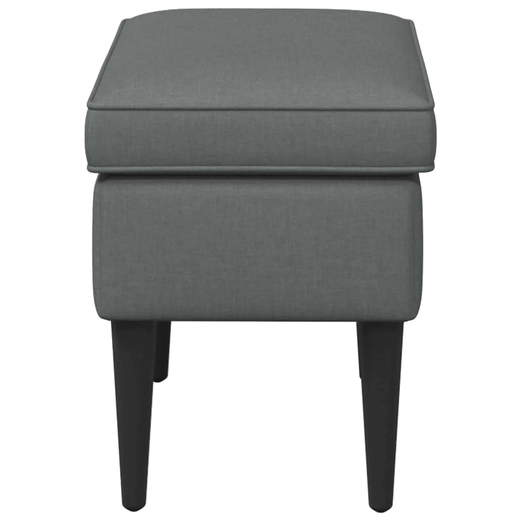 Poggiapiedi Grigio Scuro 55 x 35 x 41 cm Tessuto