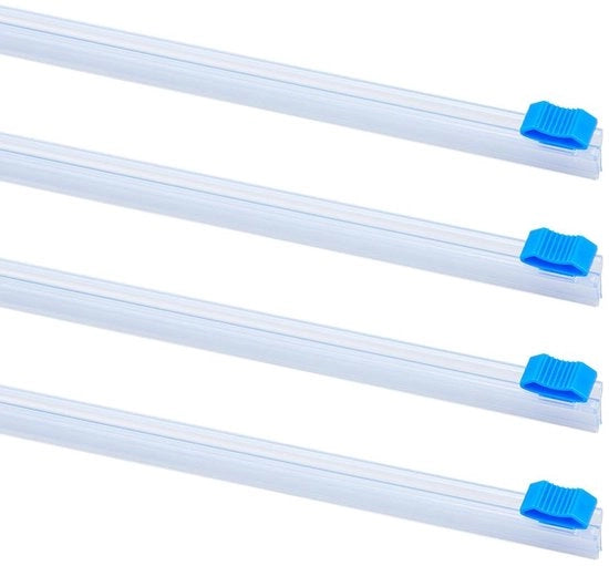 4-direzionale Serratura per Pellicola Plastica - Dispensatore di Pellicola Riciclabile per la Cucina - Serratura per Cibo - 43 cm - Adesivo - Per Pellicola di Alluminio